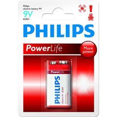 Philips Powerlife 6LR61 batterij (E) 9V 1 ST